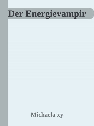 'Der Energievampir'-Cover