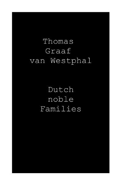 'Dutch Noble Families'-Cover