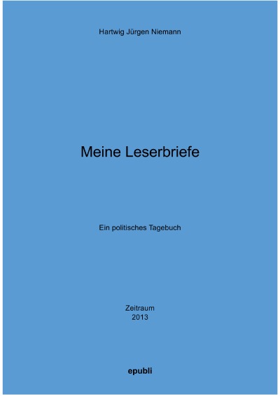 'Leserbriefe 2013'-Cover