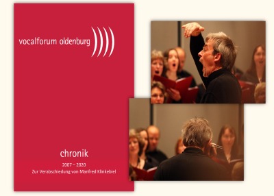 'Cover von Vocalforum Oldenburg. Chronik 2007-2020. Zur Verabschiedung von Manfred Klinkebiel'-Cover