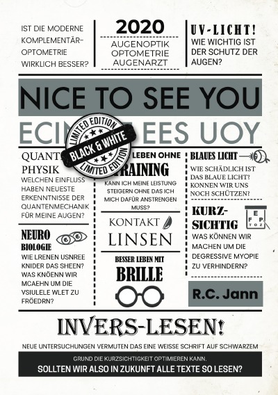 'Cover von Nice to see You – black&white edition'-Cover