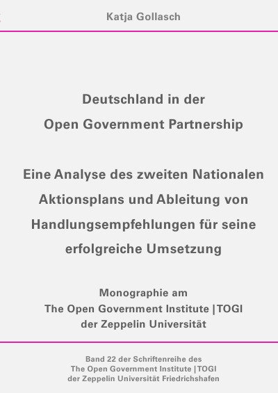 'Deutschland in der Open Government Partnership'-Cover