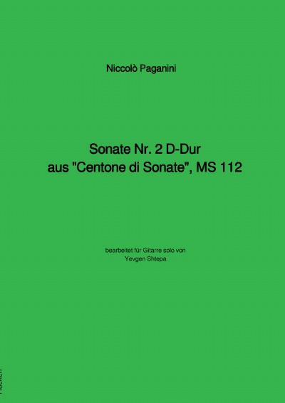 'Niccolò Paganini'-Cover