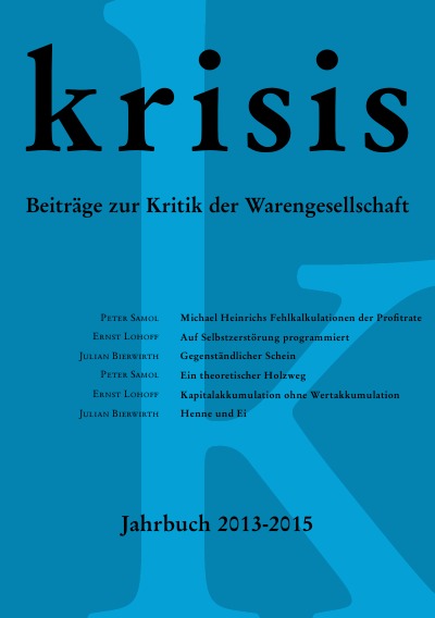 'Krisis – Jahrbuch 2013 – 2015'-Cover