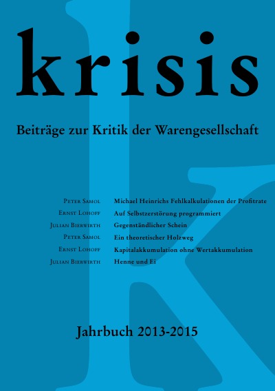 'Cover von Krisis – Jahrbuch 2013 – 2015'-Cover