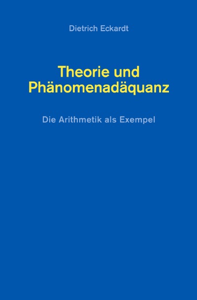 'Cover von Theorie und  Phänomenadäquanz'-Cover