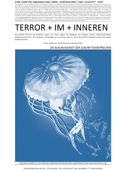 'Cover von EINE (ZWEITE) ABHANDLUNG ÜBER „VERFASSUNG“ UND „SCHUTZ“ ‚VOR‘ TERROR + IM + INNEREN (III v IV)'-Cover