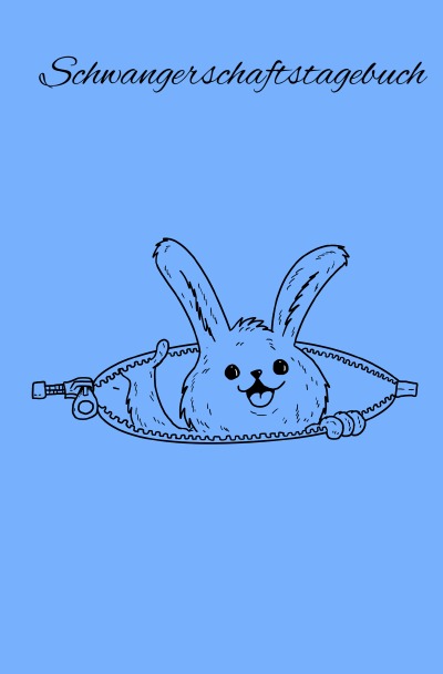 'Cover von Schwangerschaftstagebuch | Ein kleiner Hase wächst heran | Mutter Notizbuch und Baby Journal | liniertes Notizbuch'-Cover