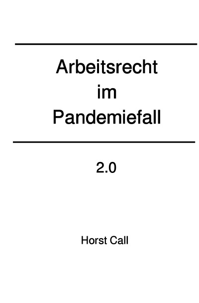 'Arbeitsrecht im Pandemiefall 2.0'-Cover