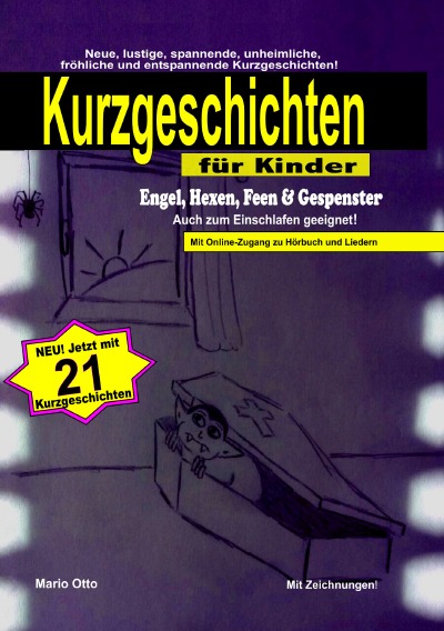 'Cover von Kurzgeschichten „Engel, Hexen, Feen & Gespenster“ mit Online-Zugang zu Hörbuch und Liedern'-Cover
