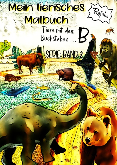 'Cover von Mein tierisches Malbuch'-Cover