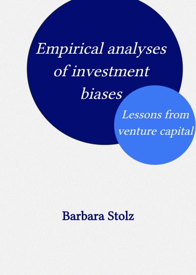 'Empirical analyses of investment biases – Lessons from venture capital'-Cover