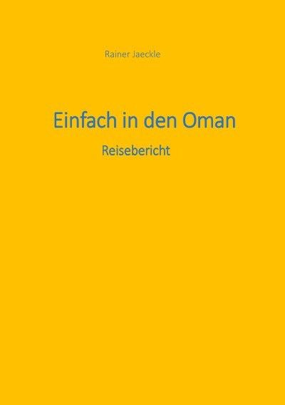 'Einfach in den Oman'-Cover